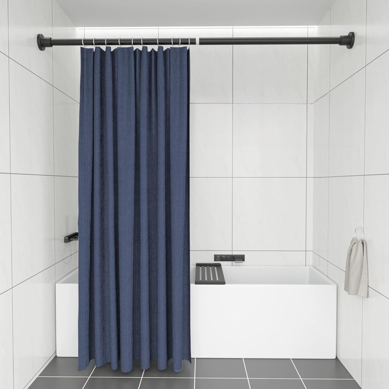 Bronze Adjustable Tension Shower Curtain Rod 42-72 Inches