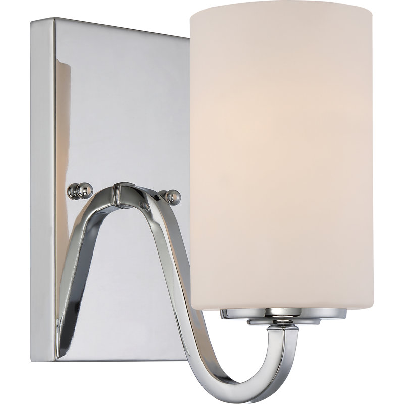 Tinley Dimmable Bath Sconce, Polished Nickel