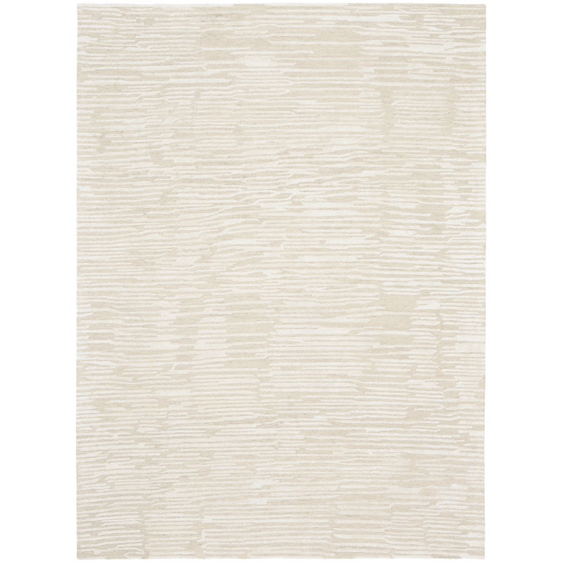 CK010 LINEAR Solid Colour;Striped Hand Woven Area Rug, Rectangle 259 x 351cm