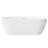 Luxury 63" Freestanding Soaking Bathtub, Glossy White, Solid Surface Design, Overflow And Pop - Up Drain, Suitable For Modern Spa Bathrooms, Heat Insulating Stone Resin Contemporary Retaining