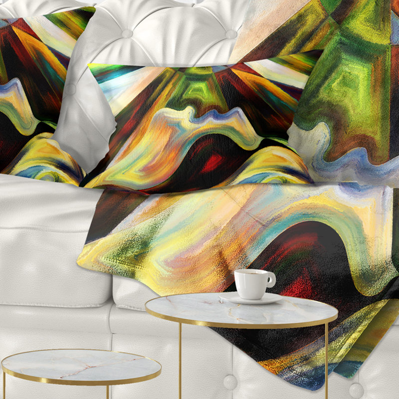 Origin of Imagination - Coussin décoratif à imprimé abstrait
