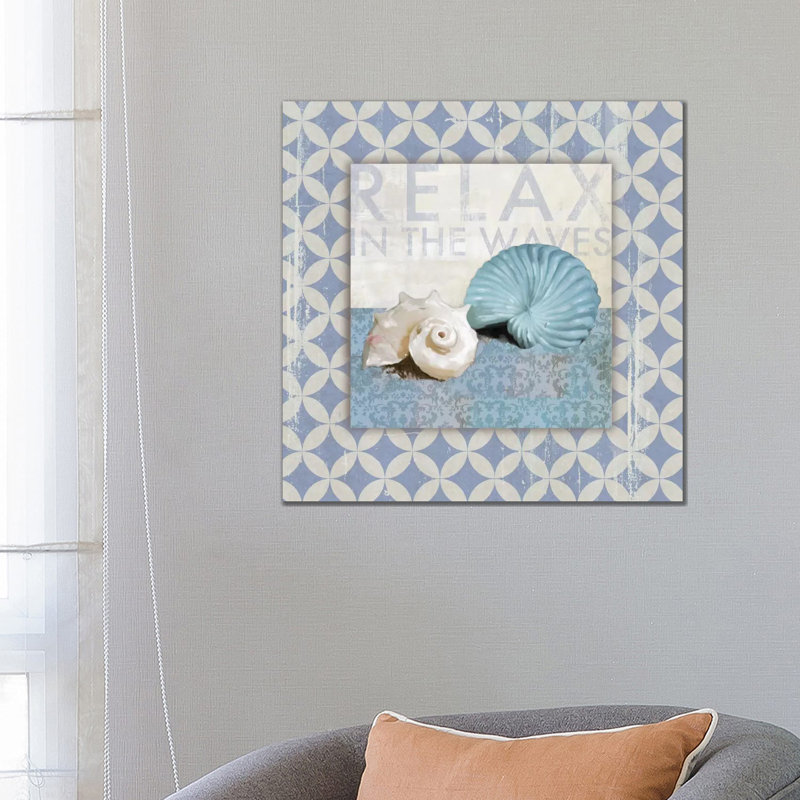 Shell Geo I by Drako Fontaine - Wrapped Canvas Gallery-Wrapped Canvas Giclée, 66.04 cm H x 66.04 cm W x 3.175 cm D