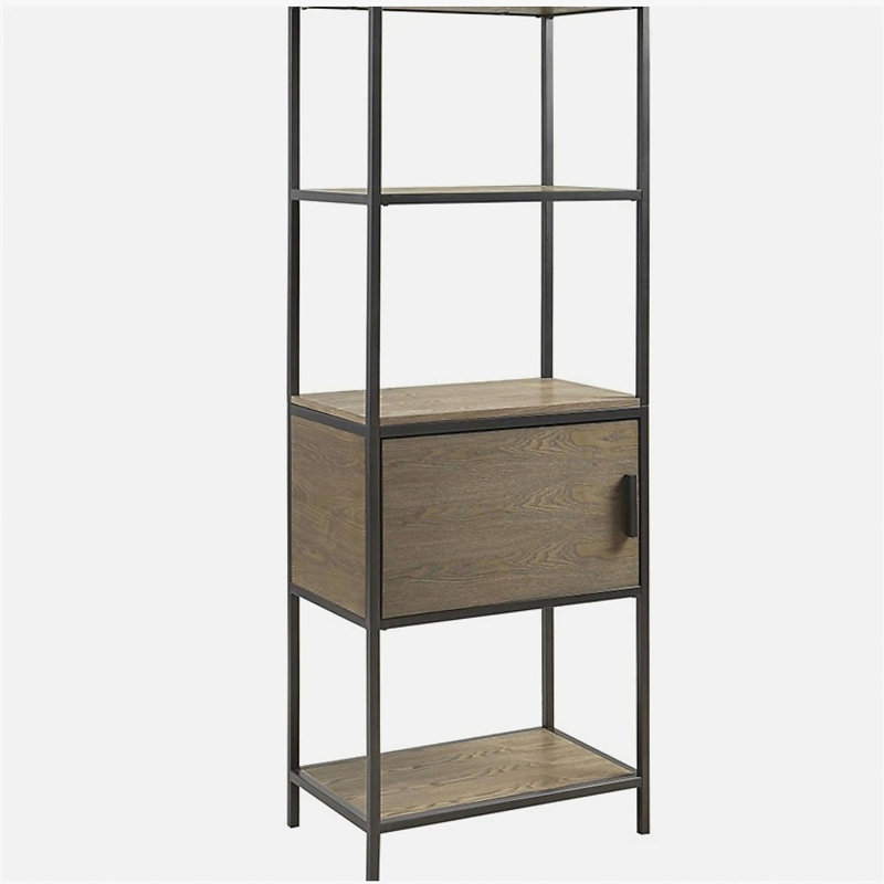 Bibliothèque à 3 niveaux avec armoire de rangement