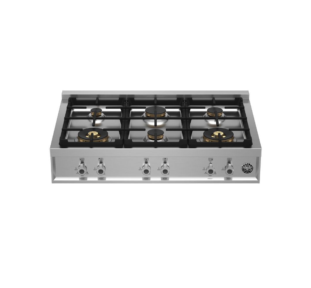 Bertazzoni 36" Natural Gas 6 Burner Cooktop Bertazzoni
