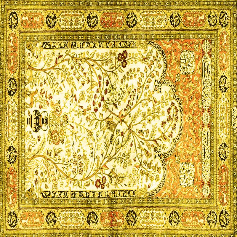 Antaun Washable Oriental Indoor Rug, Square 5'