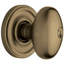 Egg  Keyed Entry Door Knob Set with Classic Rosette-133948010