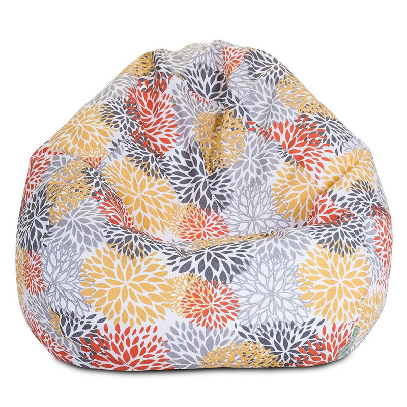 Blooms Polyester Outdoor Friendly Bean Bag Chair & Lounger, 22" H x 28" W x 28" D