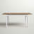 Kinsler Rubberwood Solid Wood Dining Table