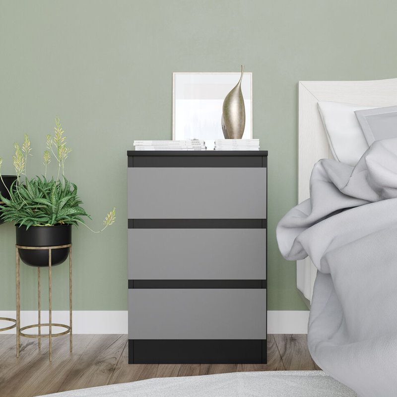 Prithiv 40cm W Solid Wood Bedside Table