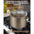 Cooks Standard Classic Nonstick Hard Anodized Cookware Set, Pots and Pans Kitchen Set Includes Saucepans, Stockpot, Frying Pans, Lids, Induction Compatible, 8-Piece, Bronze