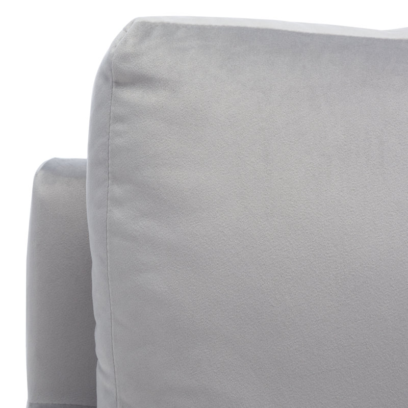 Fauteuil Kathryn, Velours gris