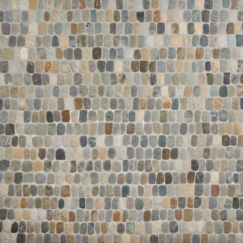 Sentier pittoresque de 11,81 po X 11,81 po Carreau de mosaïque murale en pierre naturelle (10,56 pieds carrés / chaque)