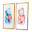 «Happy Valentine Day Cute Teddy», ensemble de 2 reproductions sur toile-1829243815-1829243820