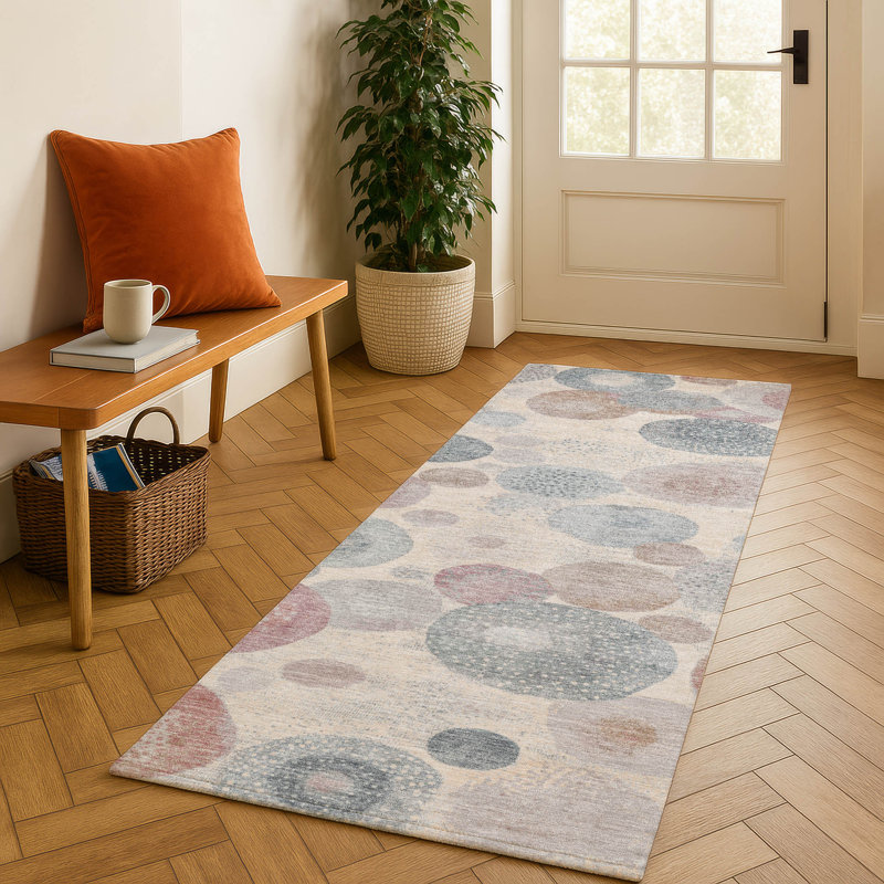Premium Machine Washable Jakiyra AMF1896 Geometric Rug, Runner 2'3" x 7'6"