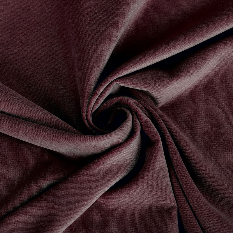 Luxury Matte Velvet Round Tablecloth, 80 Burgundy