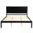 Queen Size Platform Bed with headboard-1346803088
