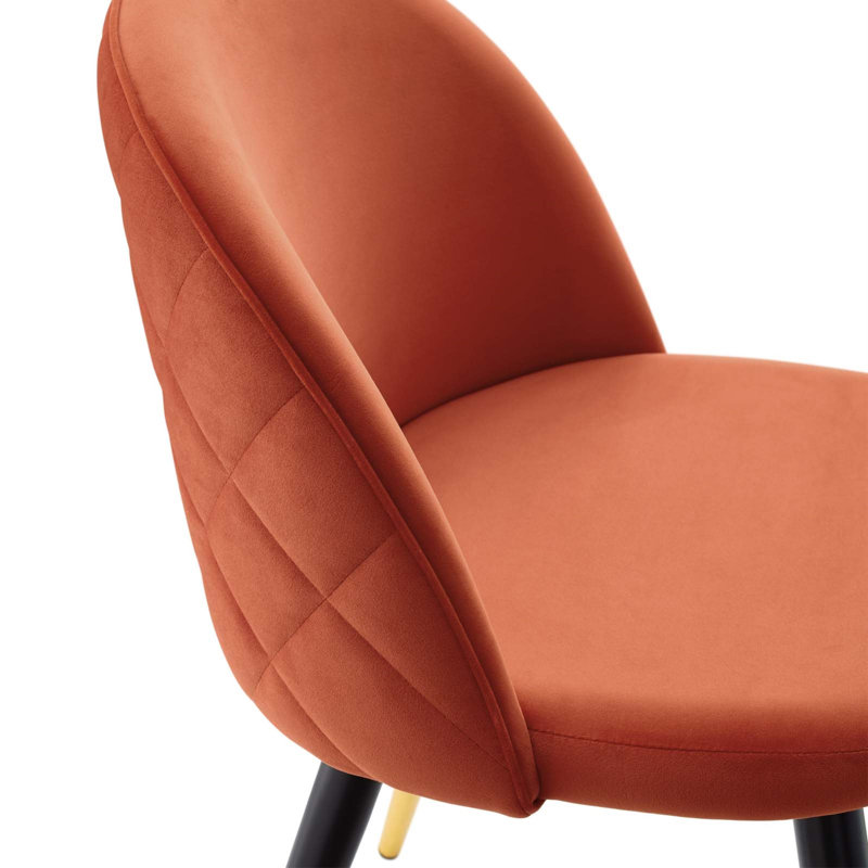 Cordial Performance Velvet Dining Chairs - Set of 2, Red Velvet