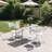 4Ft Plastic Folding Table, Bi-Fold Event Table, Indoor Outdoor Camping Card Table With Carrying Handle-111706755