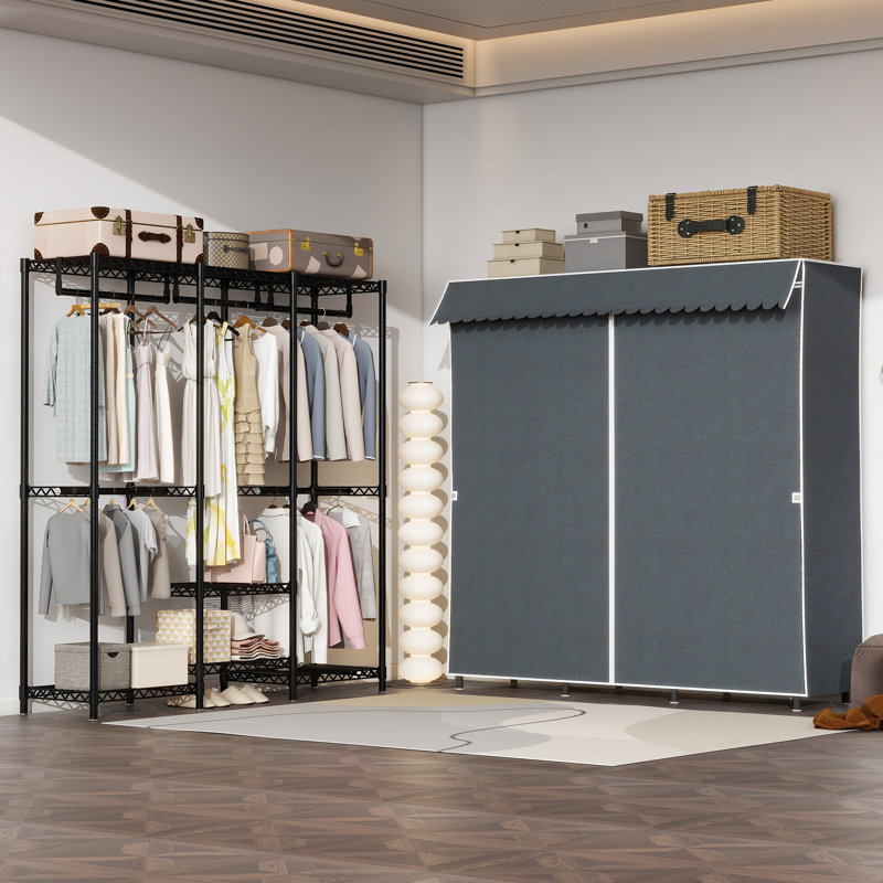 Portant pour vêtements avec capacité de charge de 800 lb, 70,87 po pour vêtements suspendus