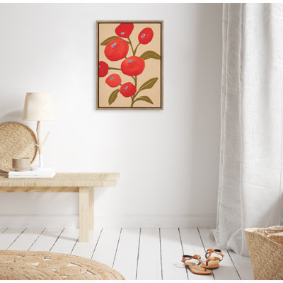 «Persimmon» par Emma Daisy, reproduction d'art sur toile encadrée