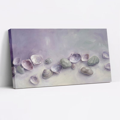 Shell Stones Canvas Wall Art Oil Painting Print Set Of 1