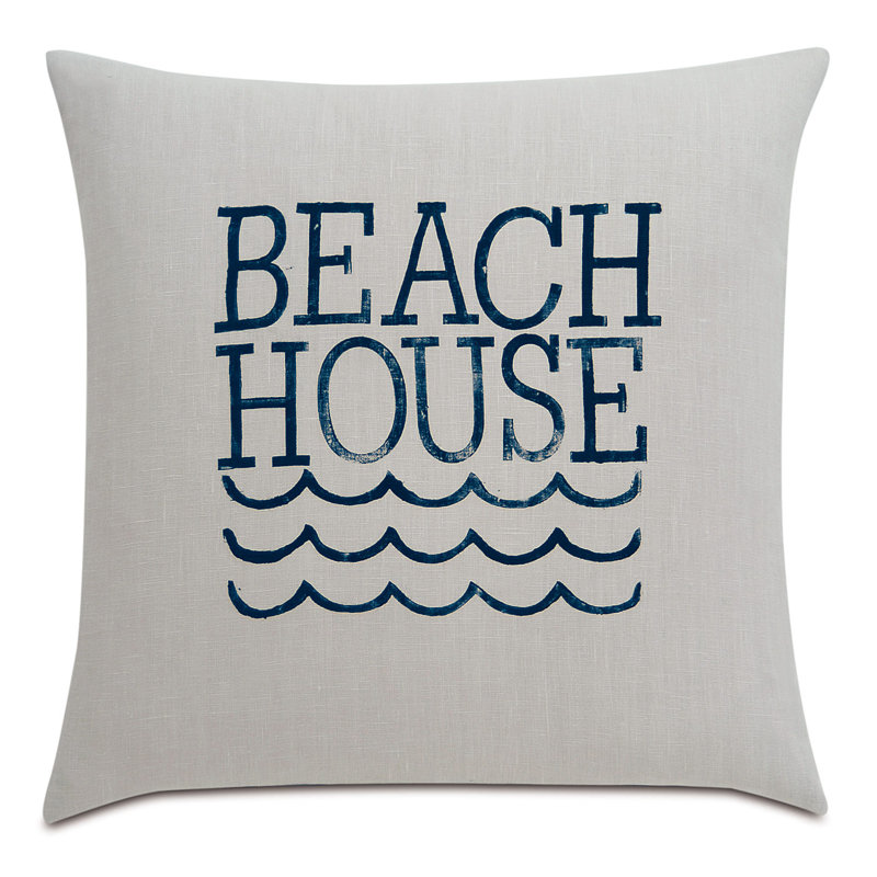 Nautical Linen Square Pillow Cover & Insert
