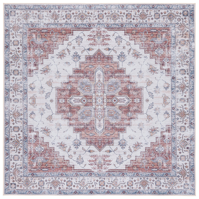 Tucson Performance Machine Washable Oriental Rug, Square 6'