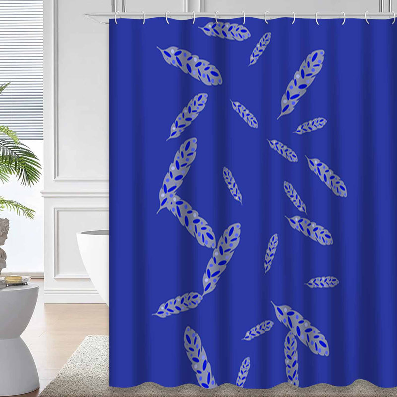 Rideau de douche mauve avec 12 crochets, L 72 po x l 72 po