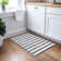 Washable Striped Indoor / Outdoor Rug