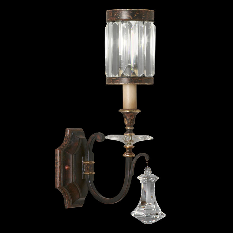 Eaton Place 1 - Light Armed Sconce, Rustic Iron