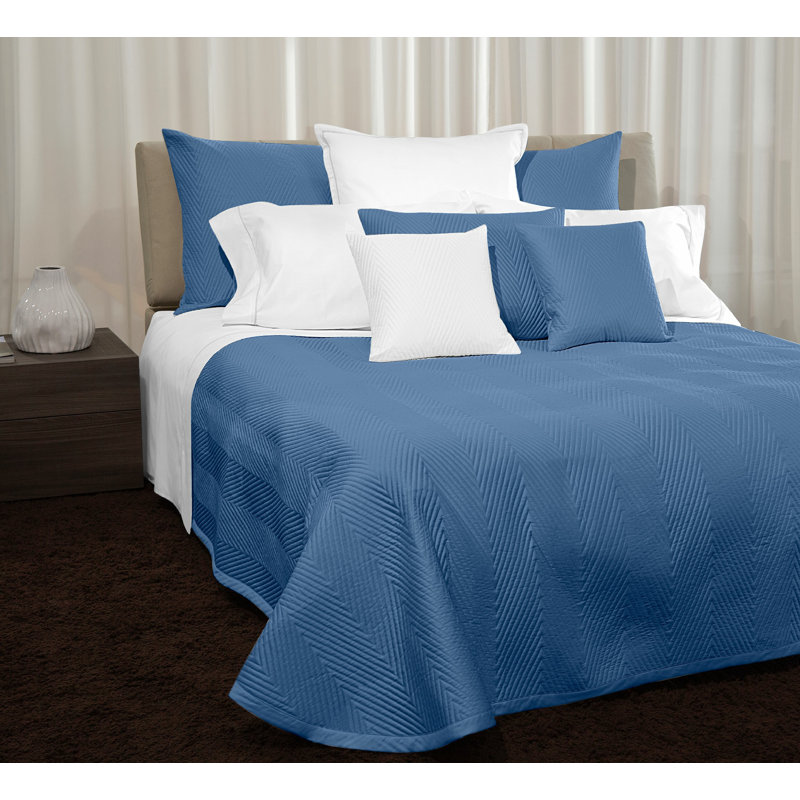 Letizia Coverlet, King Coverlet, Air Force Blue