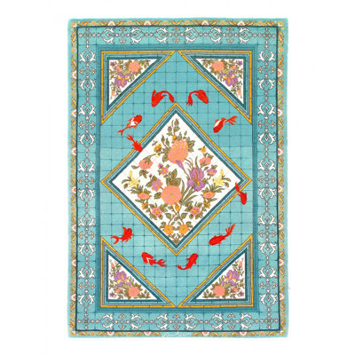 Tapis unique en laine et soie Jakeela