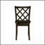Ensemble de salle à manger 5 pièces Classic transitionnel classique avec chaises à dossier en treillis au fini anthracite et table en bois, parfait pour un repas élégant et fonctionnel-1599717962