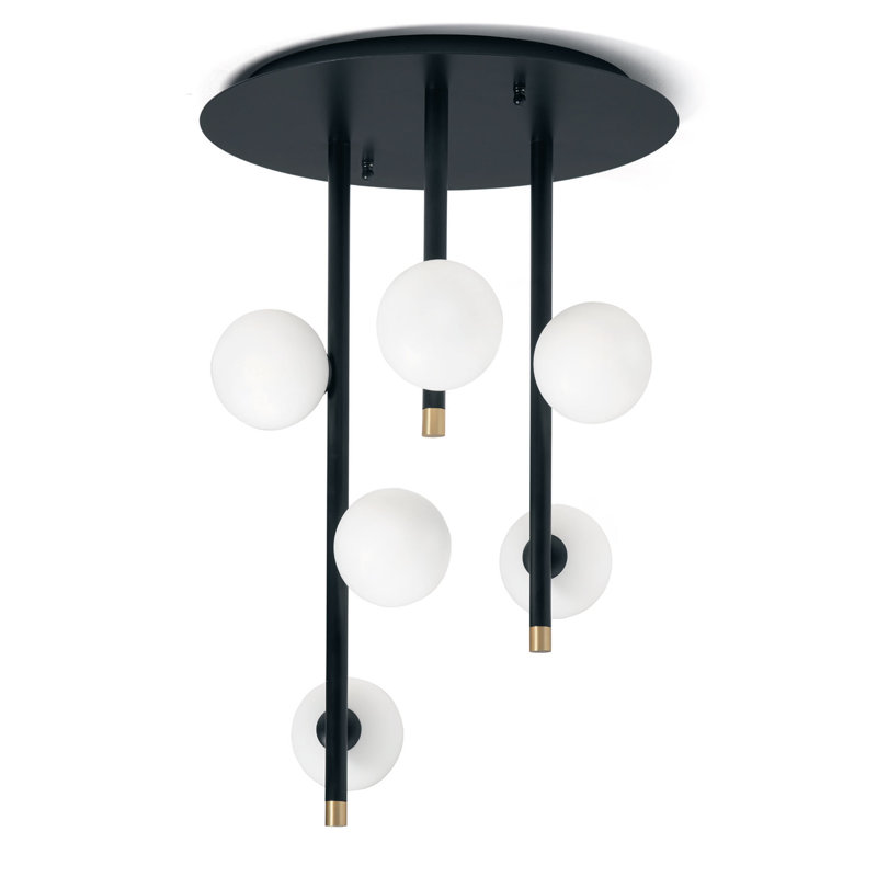 Pineda Glass Semi Flush Mount