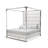 State St. Canopy Bed - Satin White-37314045