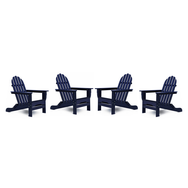 Brunt High-Density Polyethylene (HDPE) Outdoor Adirondack Chair Set