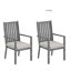 Ensemble de 4 chaises de patio en aluminium résistantes aux intempéries avec coussins épais et structure en bois rustique pour profiter de l'extérieur toute l'année-1239853896-1239853902
