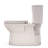 TOTO Glaston 1G Two-Piece Elongated 1.0 GPF WASHLET+ and Auto Flush Ready Universal Height Toilet with CEFIONTECT and SS124 SoftClose Seat, Bone - MS472124CUFG#03-123827002