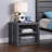 Versatile Metal Nightstand with USB and Open Compartments for Enhanced Functionality