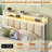 Bed Frame with Storage Headboard, Upholstered Platform Bed with Charging Station and LED Lights, Heavy Duty Metal Slats-266936268-265662776