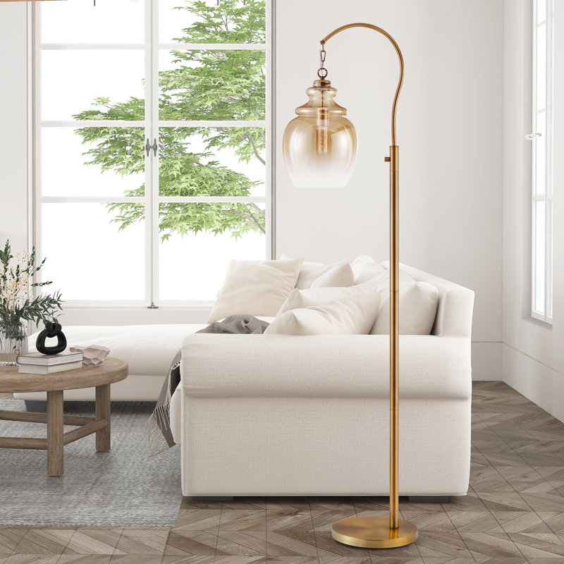 Archambault 70'' Arched Floor Lamp, Gold