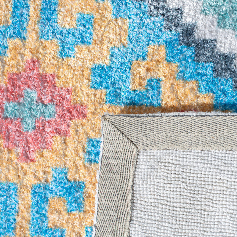 Gupta Hand Loomed Performance Southwestern Rug, Runner 2'3" x 8'