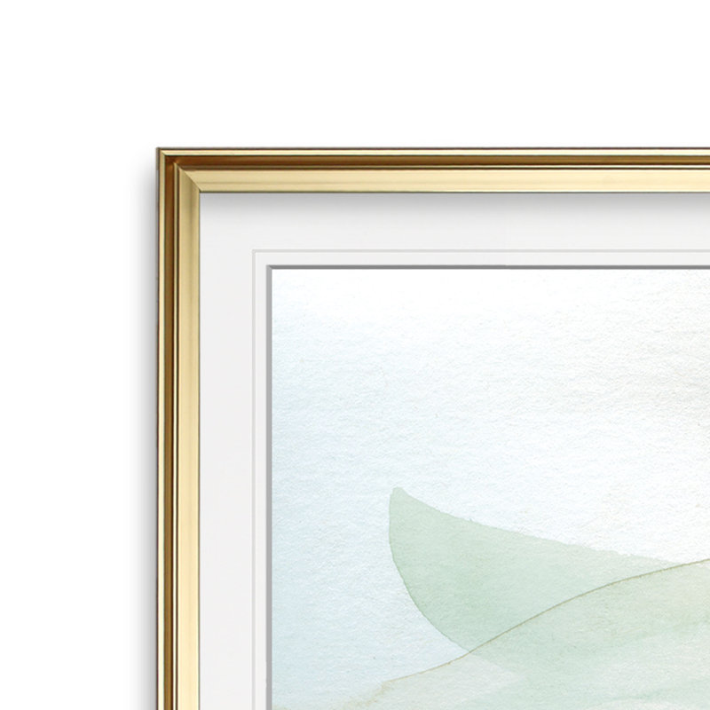 « turtle tropiques i », peinture, H 28 po x l 28 po x p 2 po, Cadre doré