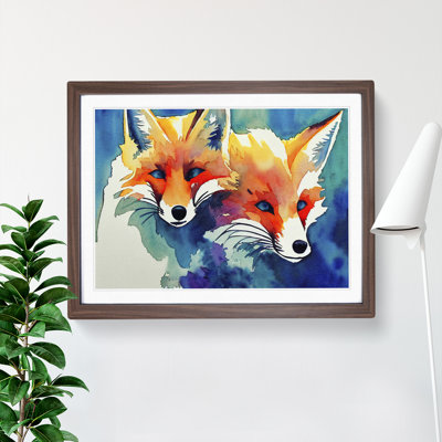 Fox Watercolour Vol.1 - Single Picture Frame Painting