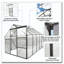 Serre en polycarbonate surélevée de 6 x 10 pi et serres en aluminium robustes pour une cour extérieure en toute saison-121642253-121642254