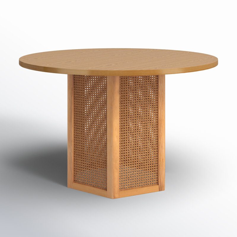 Pacetti Ash Round Dining Table, Natural