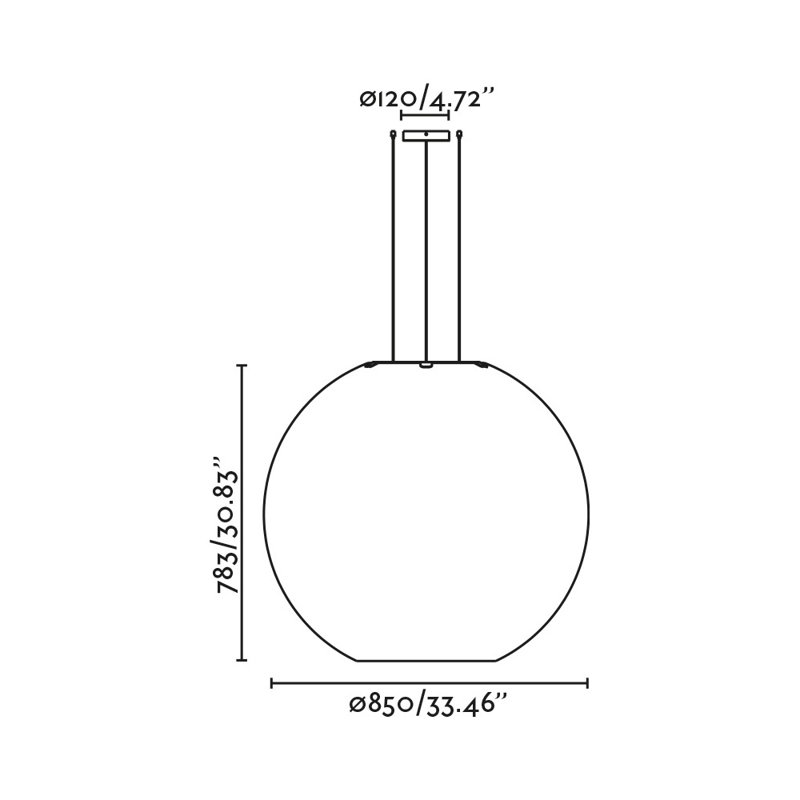 Aire Pendant, 30.83" H x 33.46" W x 33.46" D