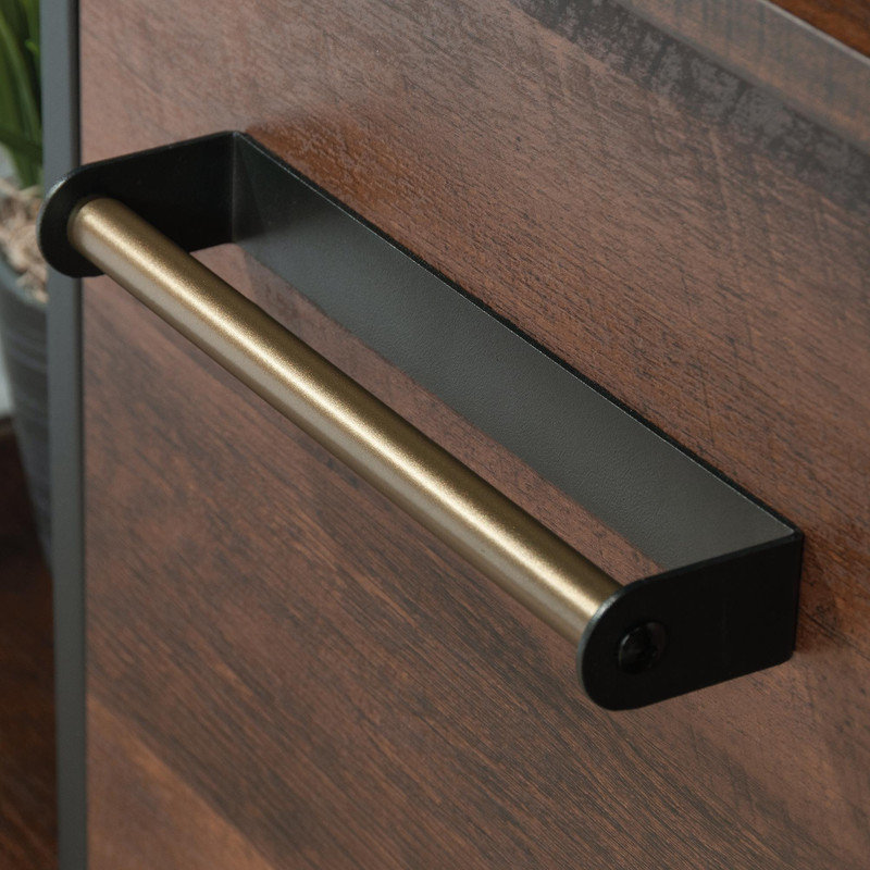 Side Table/Night Stand, Brown finish