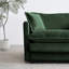 Chenille 2 pour salon, garnie de 4 coussins, structure en bois stable, tissu, canapé confortable pour la maison, construction, matériau, assise confortable