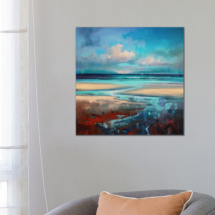 Cyan Sailing by Scott Naismith - Painting on Canvas